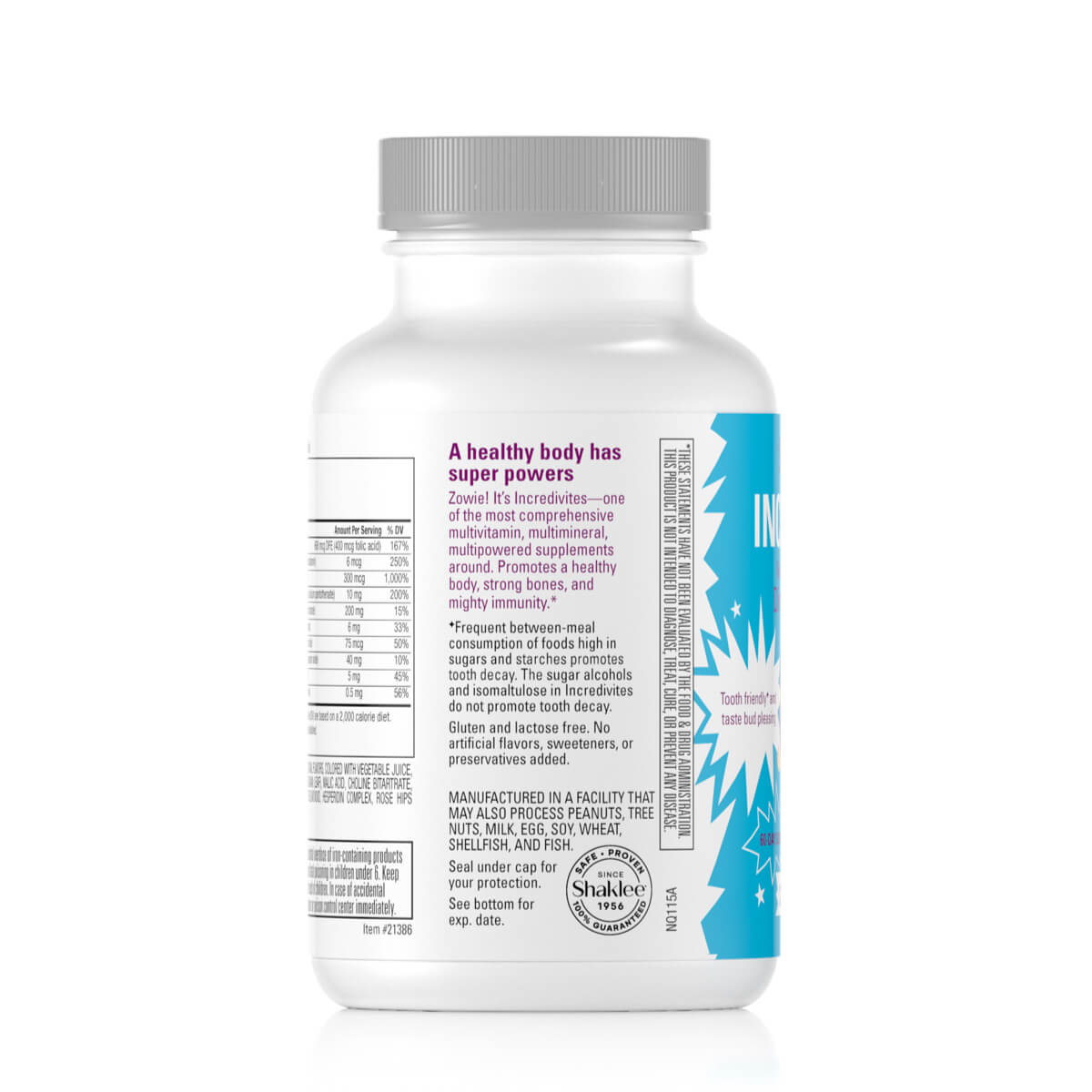 Shakleekids Incredivites (120 Chewables)