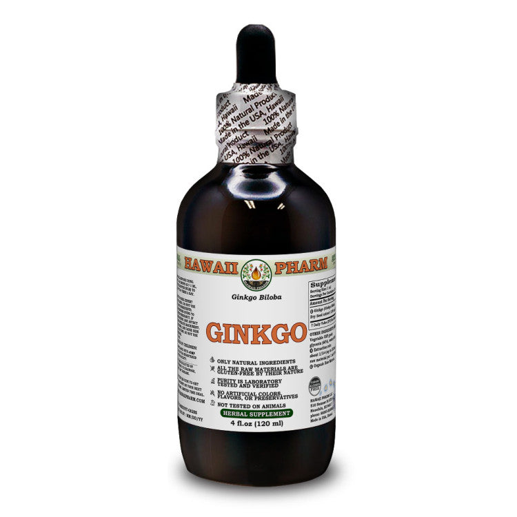 Ginkgo Liquid Extract, Dried seed (Ginkgo Biloba) Alcohol-Free Glycerite