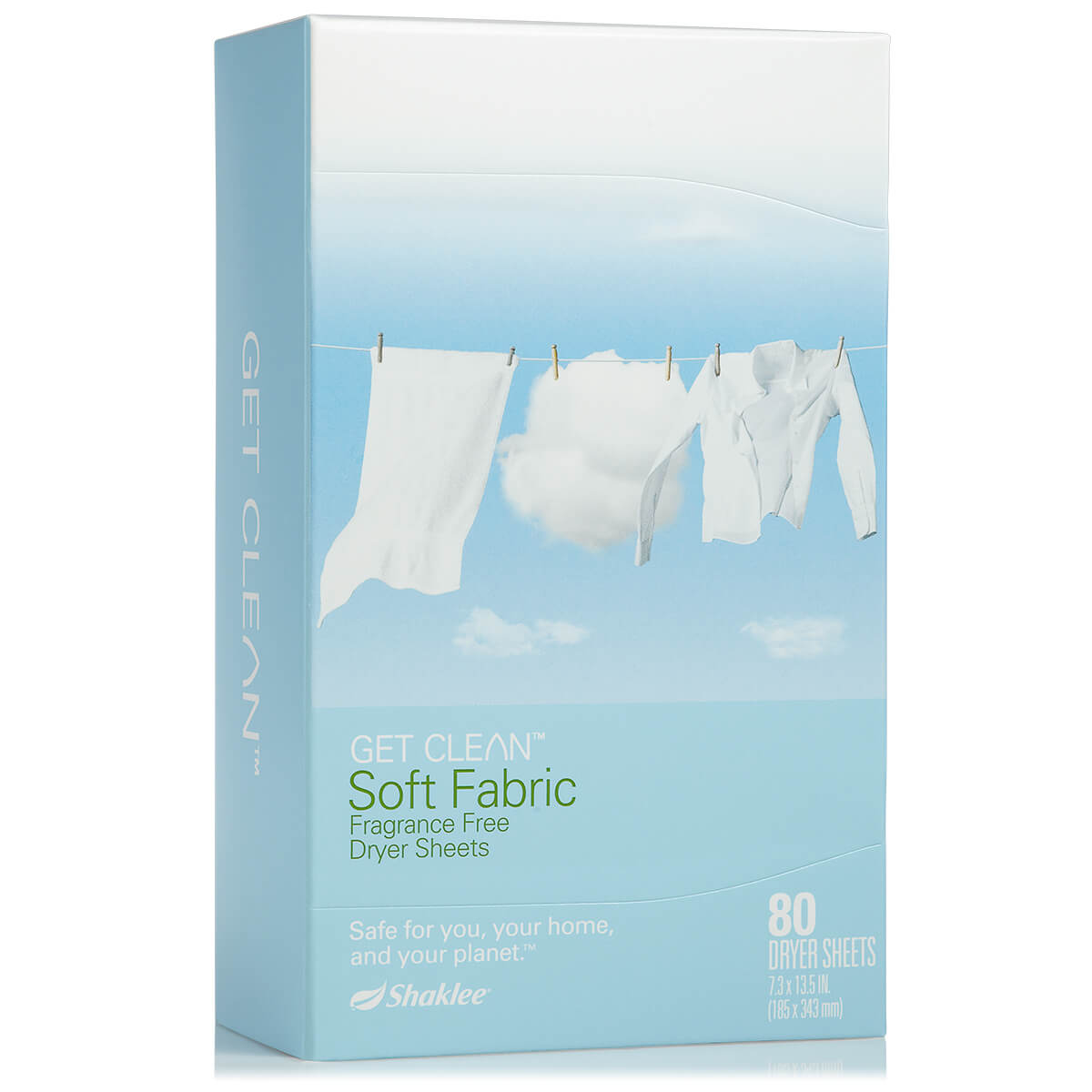 Soft Fabric Fragrance Free Dryer Sheets (80 Sheets)